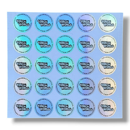 Torch World Final Notice 3.5G Mylar sticker Bags -With stickers and label