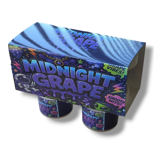 Midnight Grape Ice Cream Style 3.5G Plastic Jars with Display Boxes – Packaging Only