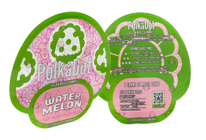 Polkadot Gummies Watermelon Mylar bags 3.5g (Empty Bag-Packaging only)