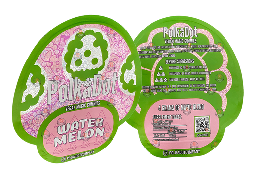 Polkadot Gummies Watermelon Mylar bags 3.5g (Empty Bag-Packaging only)
