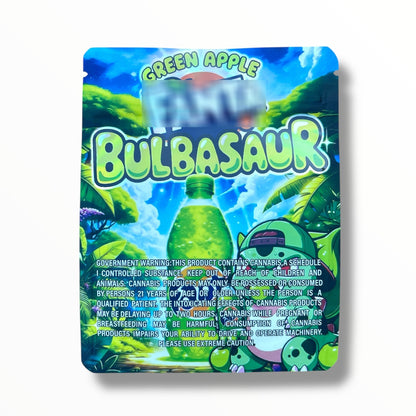 Green Apple Bulbasaur 3.5g Mylar Bag- Packaging Only Flavor Co