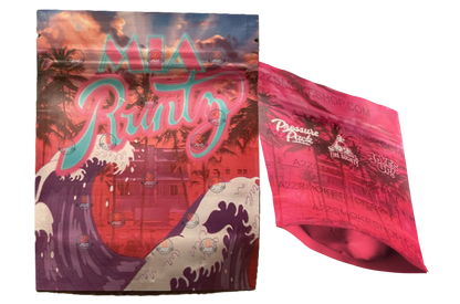 MIA Runtz Mylar Bags 3.5g By Pressure Pack and Jokes up