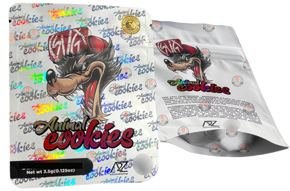 Black Unicorn - Animal Cookies Holographic Mylar bag 3.5g  For Flower