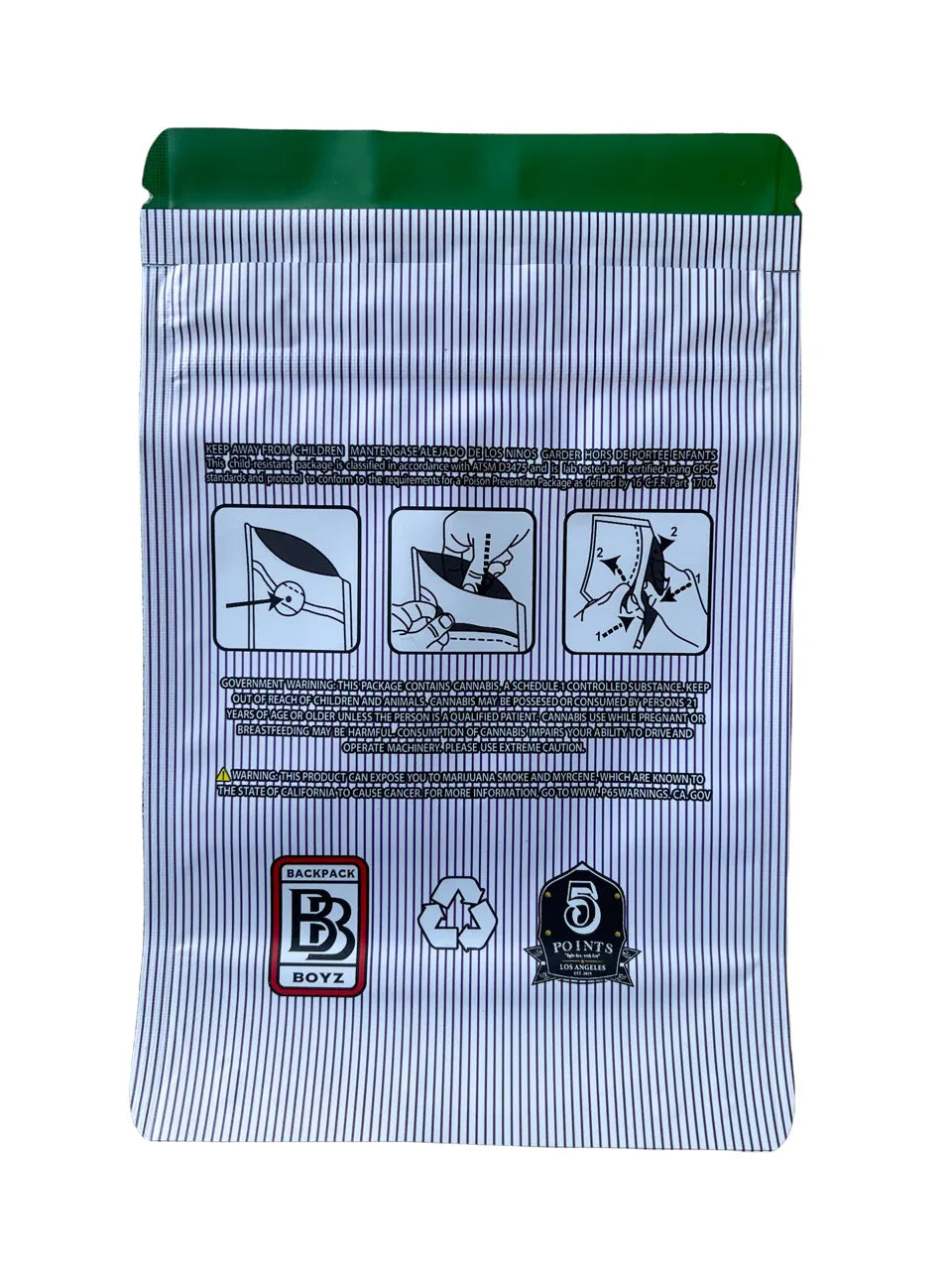 Backpack Boyz White Guava Gelato Mylar Bag- 3.5g - Black Unicorn Hub