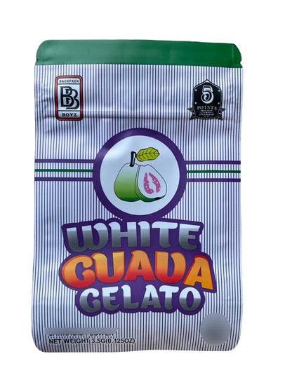 Backpack Boyz White Guava Gelato Mylar Bag- 3.5g - Black Unicorn Hub