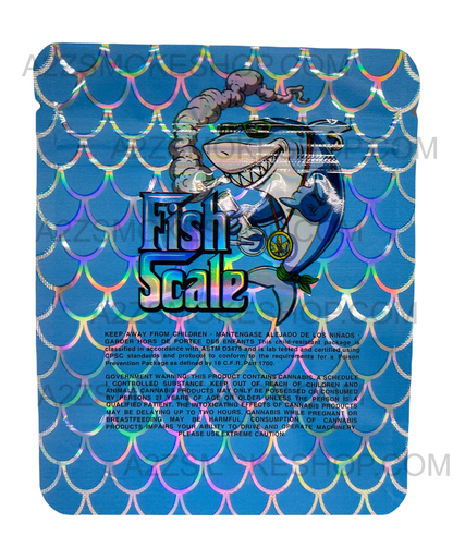 Black Unicorn-Fish Scale Holographic Mylar bag 3.5g  For Flower