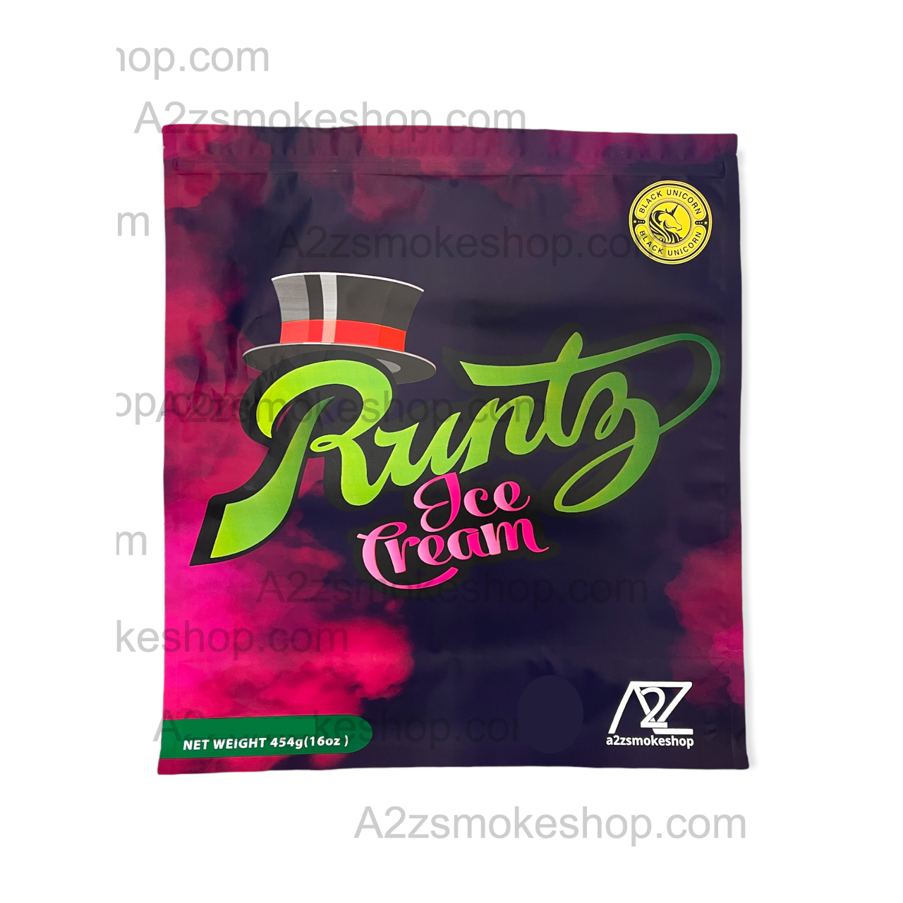 Black Unicorn - Pound Bag (Large)-Ice Cream Mylar bag  1LBS - 16OZ (454g)