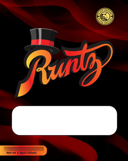 Black Unicorn  Mylar bag with Window 3.5G