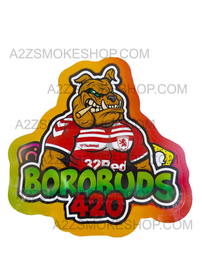 Borobuds 420 cut out Mylar bag 3.5g Packaging Only - Black Unicorn Hub
