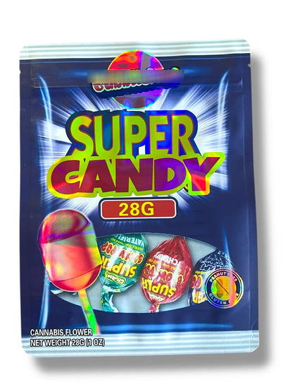 Super Candy 1 OZ 28G empty Mylar bag 1 ounce (50 Count) - Black Unicorn Hub