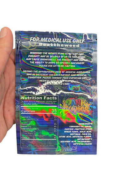 Dank Gummies 500mg Mylar Bag Purple-Packaging Only - Black Unicorn Hub