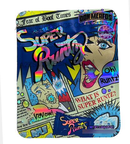 Super bag  3.5g Holographic Mylar bag Packaging Only