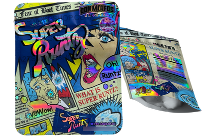 Super bag  3.5g Holographic Mylar bag Packaging Only