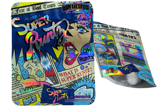 Super bag  3.5g Holographic Mylar bag Packaging Only