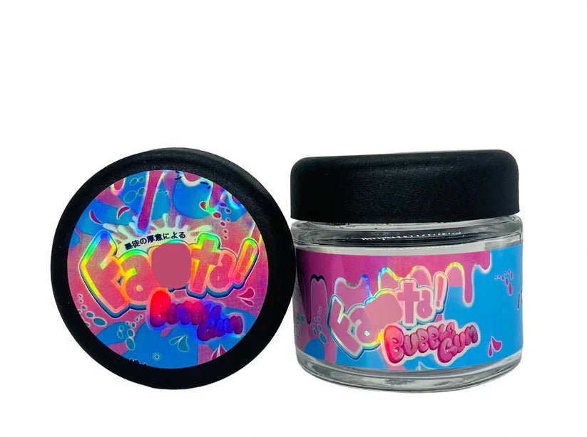 Fanta Bubblegum 3.5g Glass Jars with Holographic Stickers