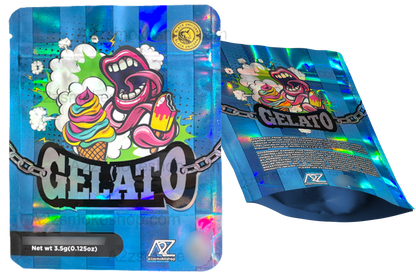 Black Unicorn - Gelato Holographic Mylar bag 3.5g  For Flower