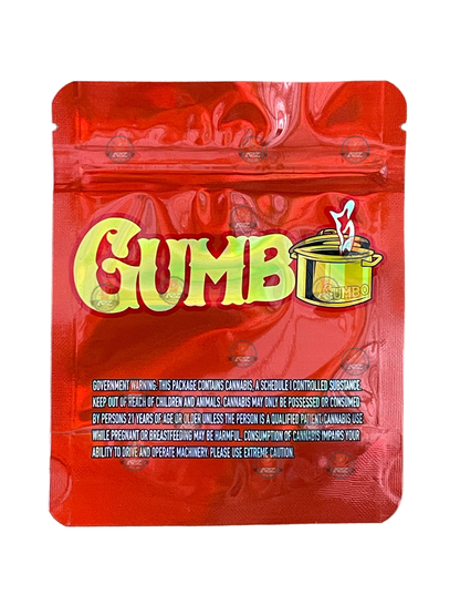 Gumbo Cookies 3.5g Mylar Bag Holographic Jokes Up