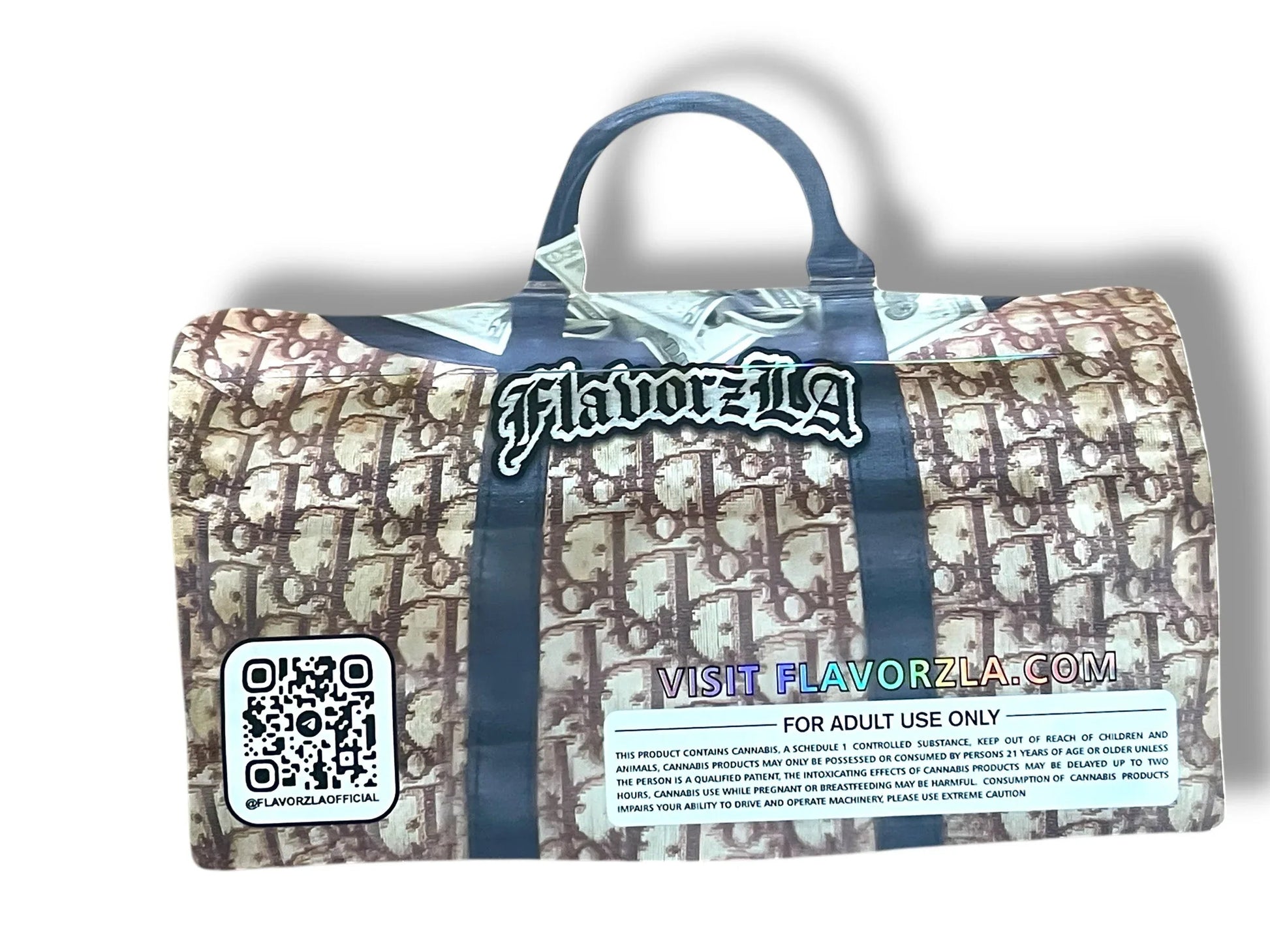 Flavorz LA Double Dulce Diorr Mylar Bag 3.5g shape bags - Black Unicorn Hub