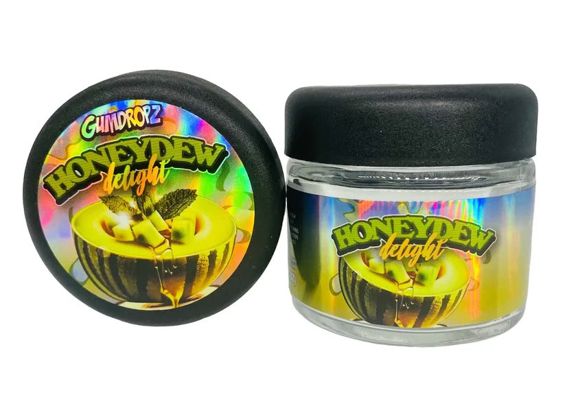 Honeydew Delight Sprinkelz 3.5g Glass Jars with Holographic Stickers