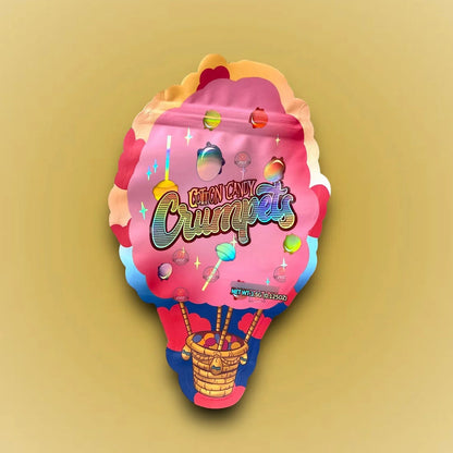 Cotton Candy Crumpets 3.5G Mylar Bag Holographic- Packaging Only - Black Unicorn Hub