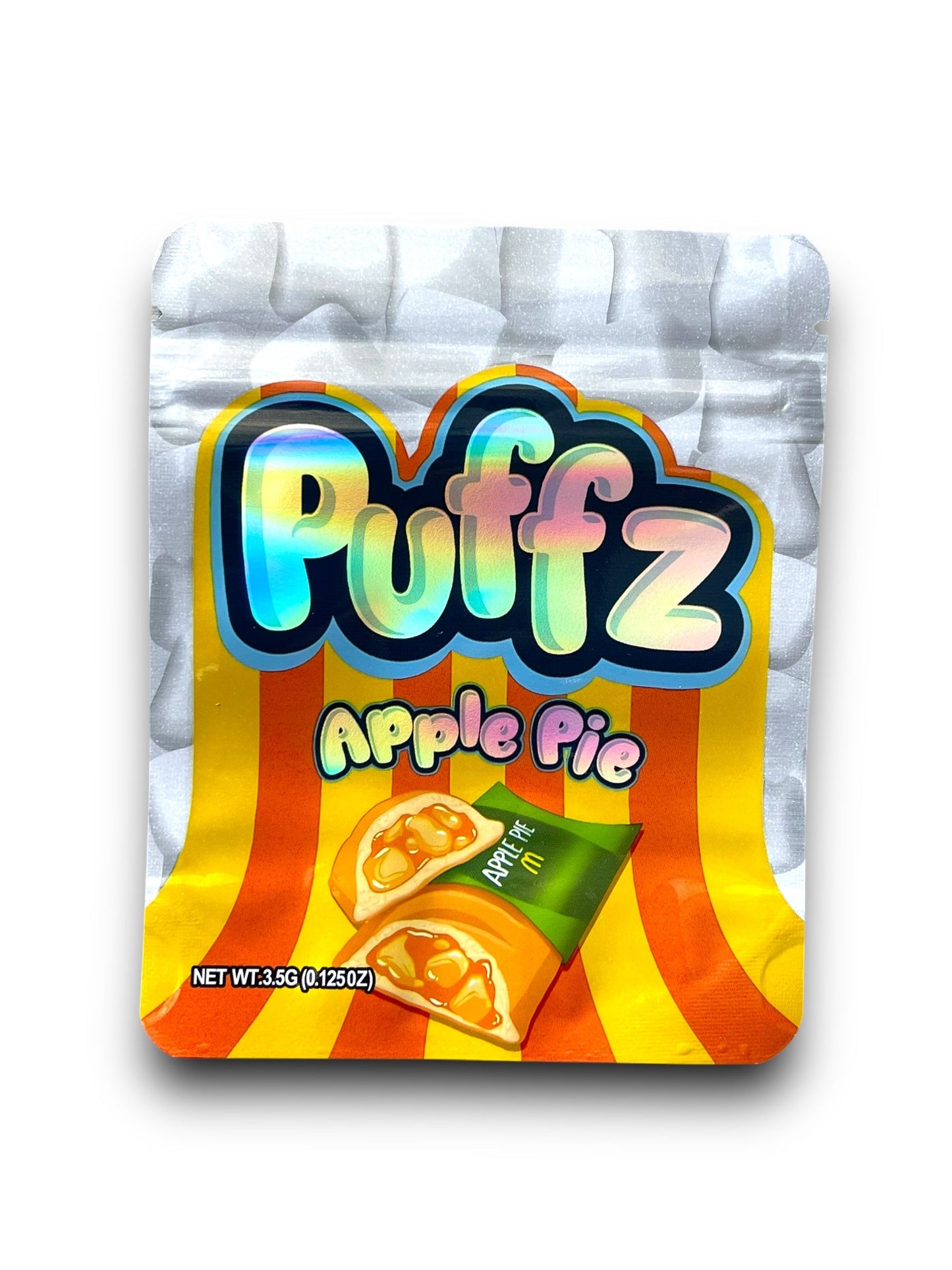 Puffz Apple Pie Mylar Bags 3.5g Holographic