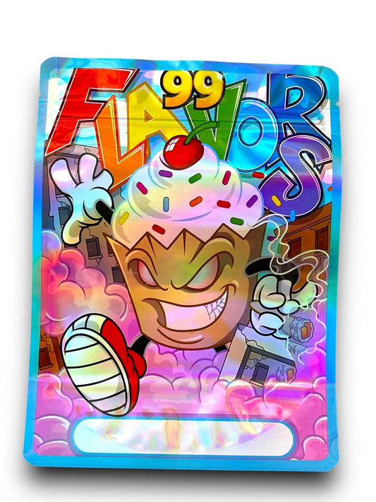 99 Flavors 1OZ 28G Mylar Bag (50 Count) - Black Unicorn Hub