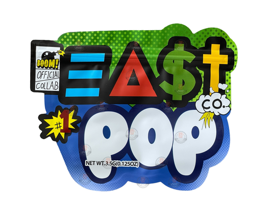 East POP 3.5g Mylar Bag Cut Out