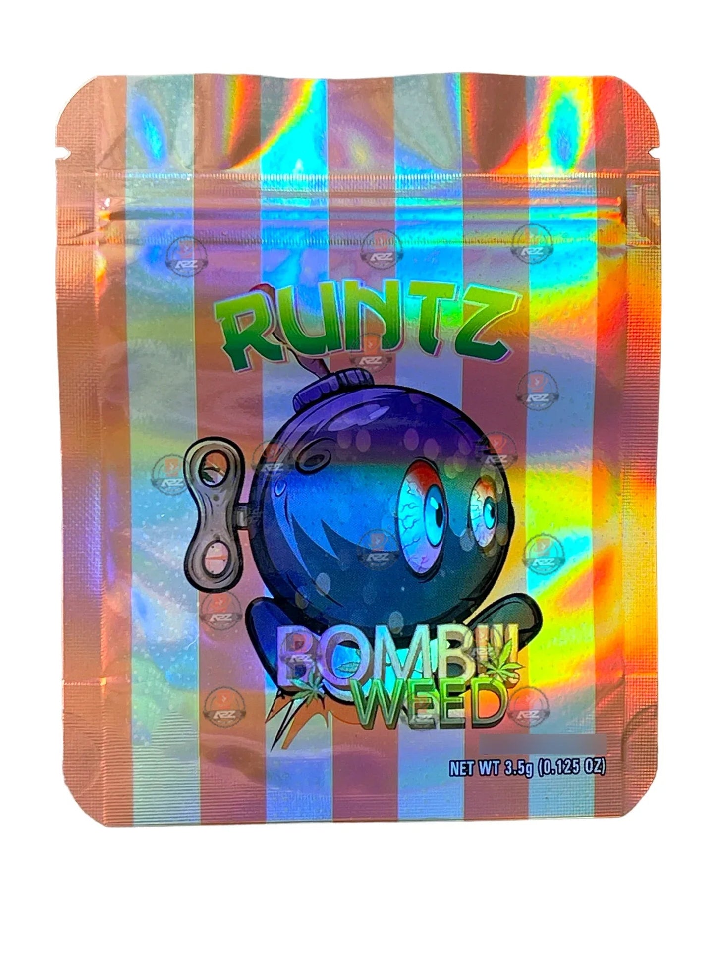 Bomb Weed 3.5g Mylar Bag Holographic - Black Unicorn Hub