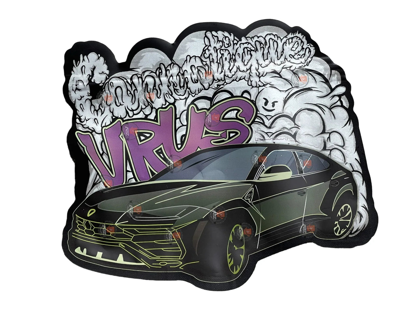 Cannatique Urus Mylar Bag 3.5g Cut Out - Black Unicorn Hub