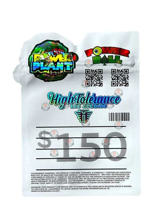 Power Ball Cut Out Mylar Bags 3.5g Holographic - Black Unicorn Hub