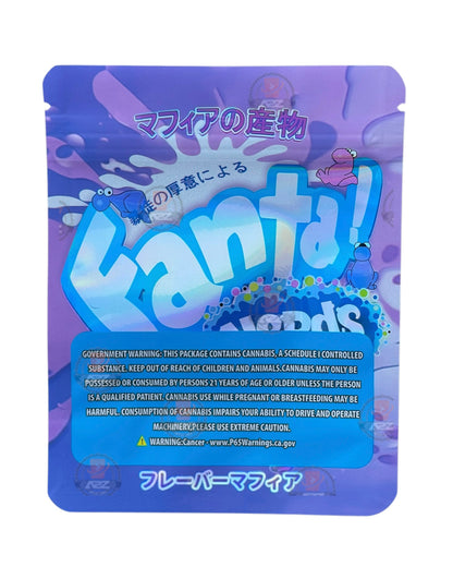 Fanta Candy Mylar Bags with Boxes 3.5g Box Packaging Holographic