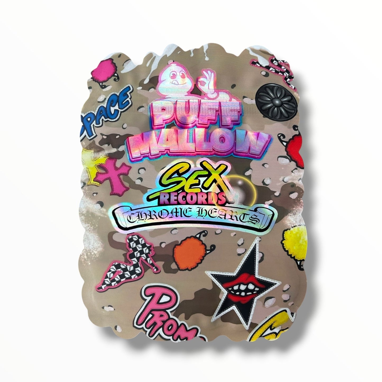 Puff Mallow Sex Records Chrome Hearts 3.5g shape bags