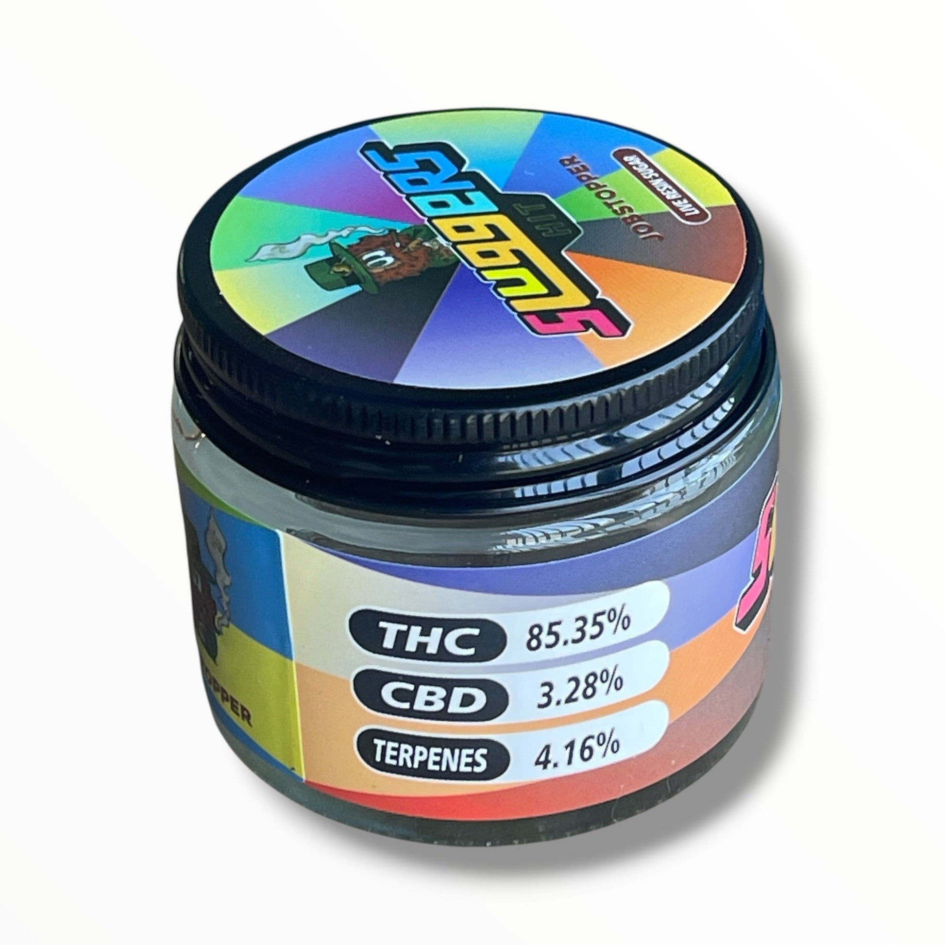 Sluggers Hit 16-1oz Jars in a box Mixed Strains Variety Pack- Empty packaging only