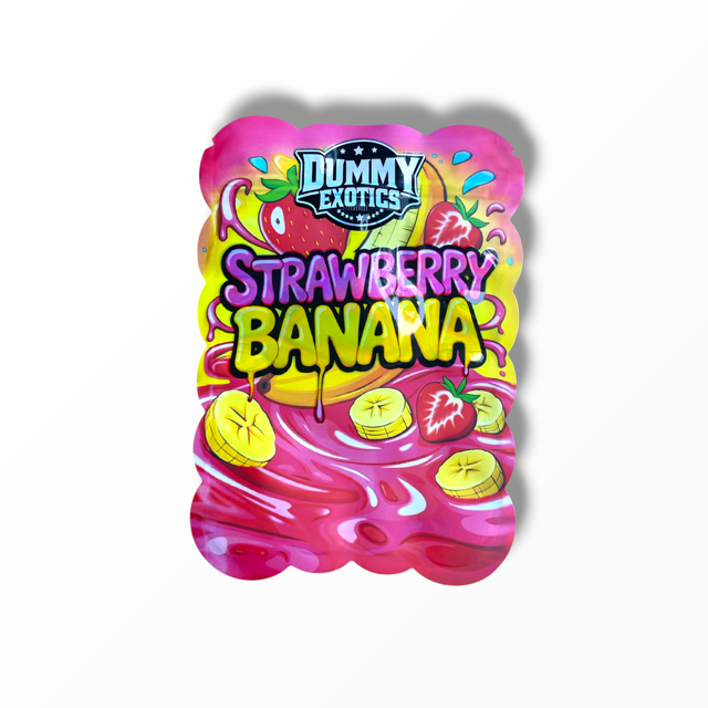 Strawberry Banana Dummy Exotics 3.5g shape bags