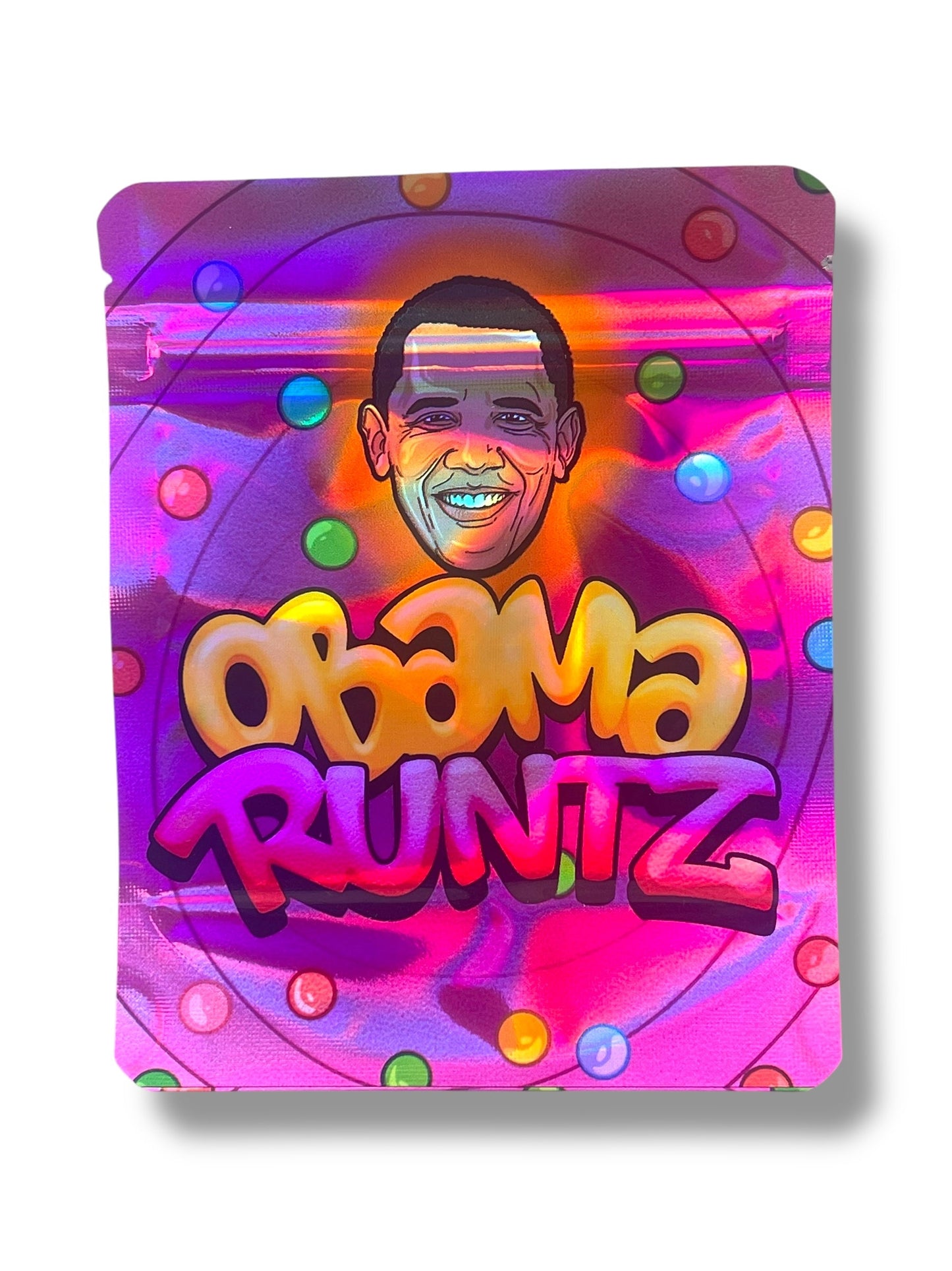 Obama Mylar Bags 3.5g Holographic