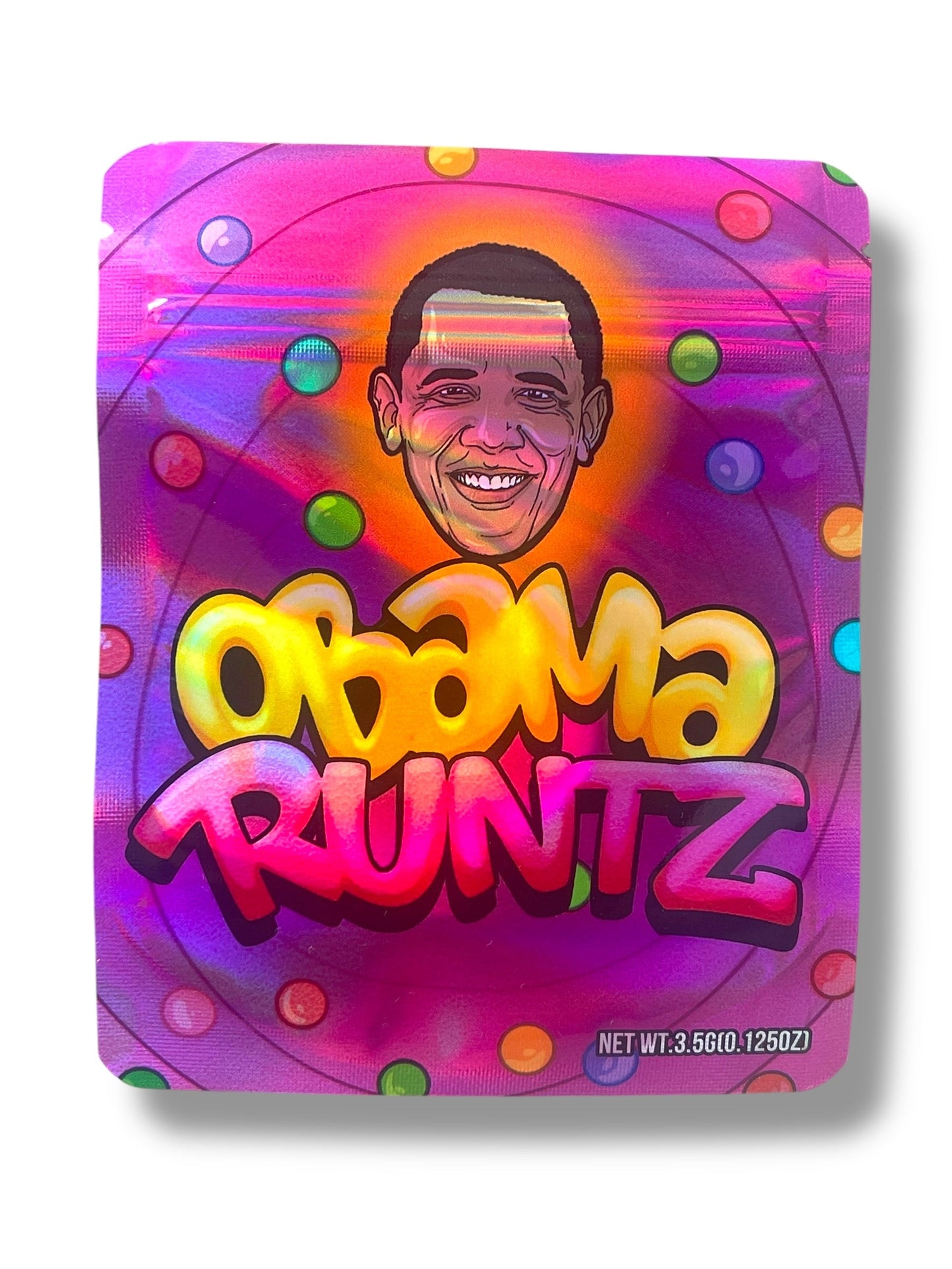 Obama Mylar Bags 3.5g Holographic