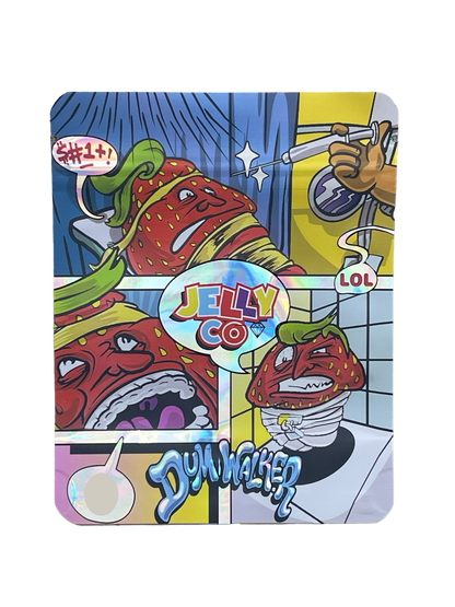 Dum Walker Mylar Bags 3.5g Holographic Jelly Co