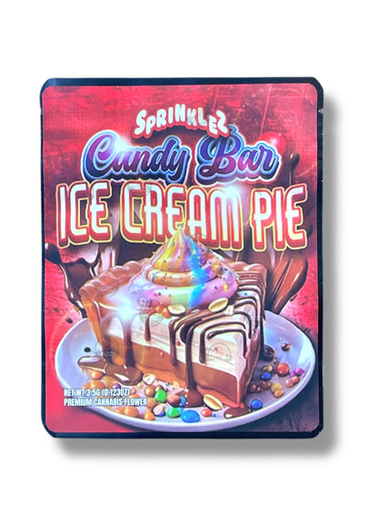 Sprinklez Candy Bar Ice Cream Pie Mylar Bags with Boxes 3.5g Box Packaging With stickers and label