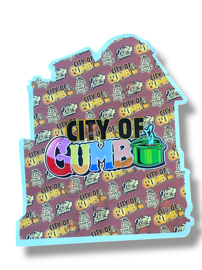 City Of Gumbo Mylar Bag 3.5g shape bag