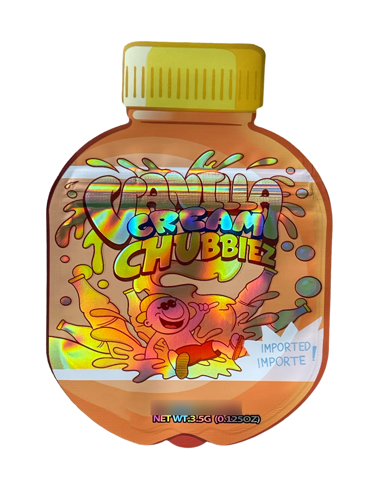 Vanilla Cream Chubbiez Cut Out Mylar Bags 3.5g Die cut