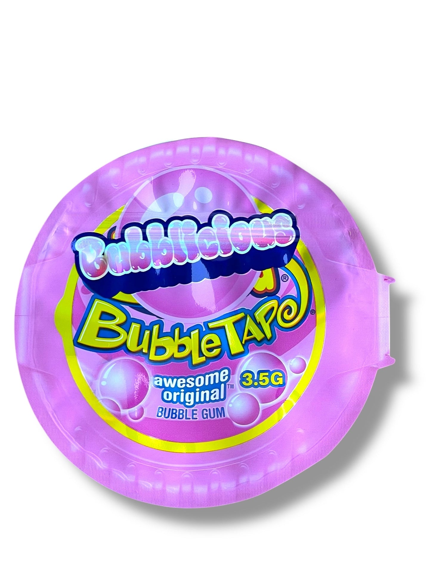 Bubble Tape Bubblegum Mylar Bag 3.5g shape bag