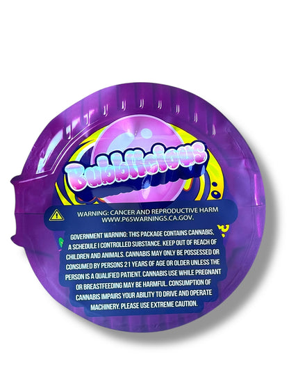 Bubble Tape Groovy Grape Mylar Bag 3.5g shape bag