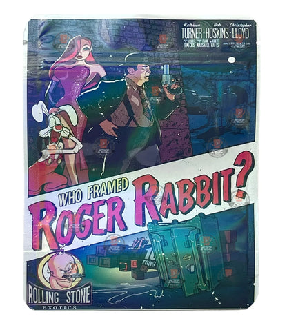 Roger Rabbit Mylar Bags 3.5g Holographic Rolling Stone Exotics - Black Unicorn Hub