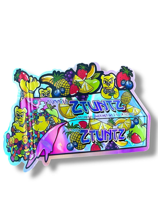 Ztuntz Mylar Bag 3.5g shape bag