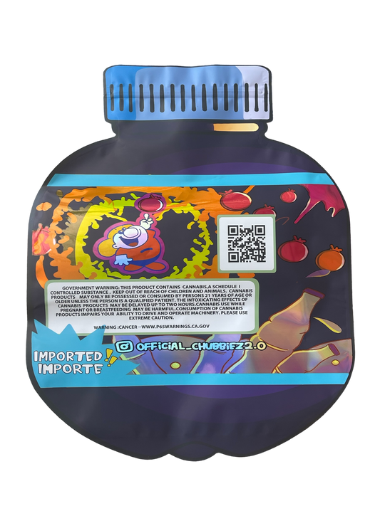 Oozw Berry Chubbiez Mylar Bag (Large) 1 LBS - 16OZ (454g) Pound Bag