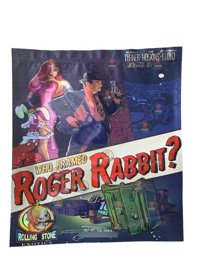 Roger Rabbit Mylar Bag (Large) 1 LBS - 16OZ (454g) Pound Bag Rolling Stone - Black Unicorn Hub