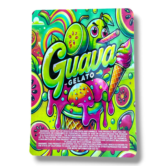 Guava Gelato 7G to 14G Mylar Bags