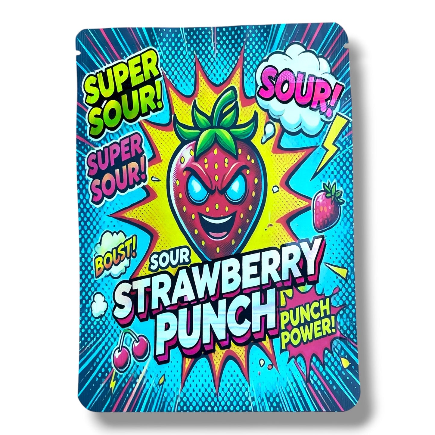 Sour Strawberry Punch 7G to 14G Mylar Bags