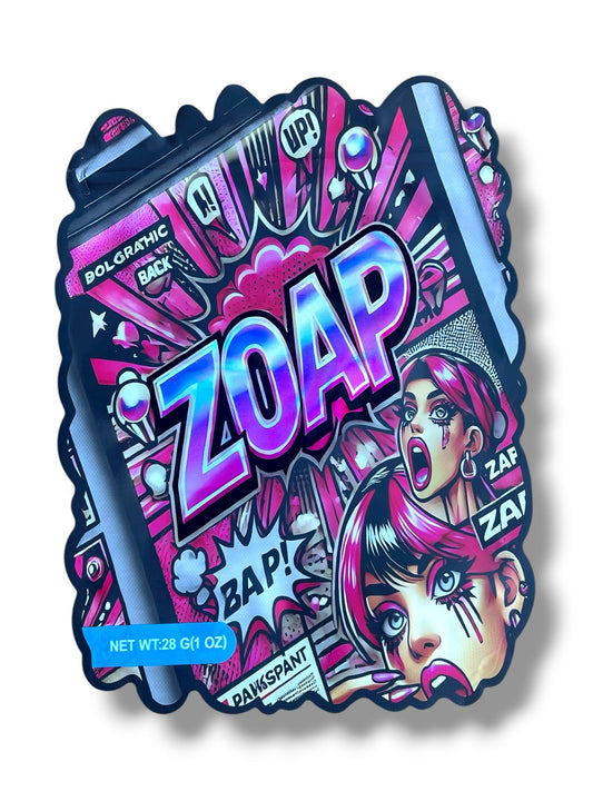 Zoap 1 OZ  28G Mylar empty Mylar bag 1 ounce (50 Count)