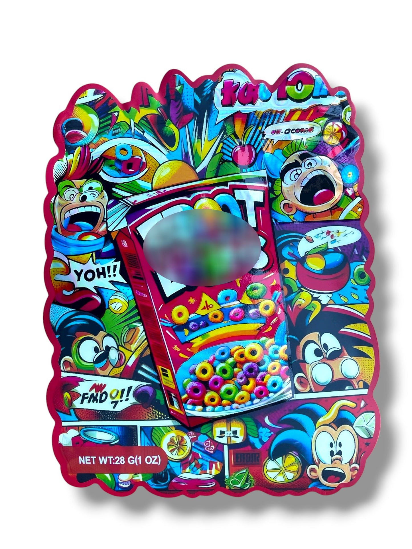 Cereal Bag 1 OZ  28G Mylar empty Mylar bag 1 ounce (50 Count)